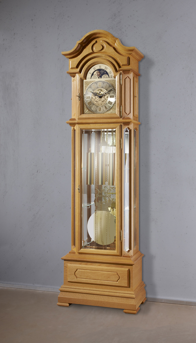 Oak German Grandfather Clock Handmade in Germany!